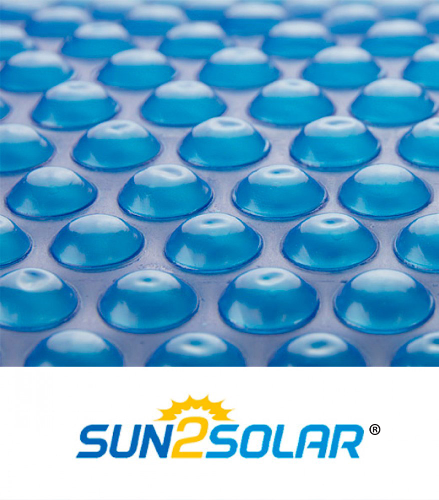 Sun2Solar® Standard Blue Solar Cover 16' x 40' Rectangular 8 Mil